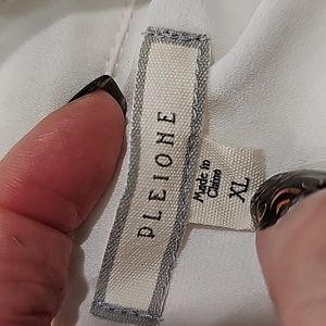 Pleione Off white Sleeveless Tunic/Blouse sz XL womens